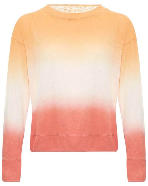 T-shirt Senia Tie & Dye Lin orange