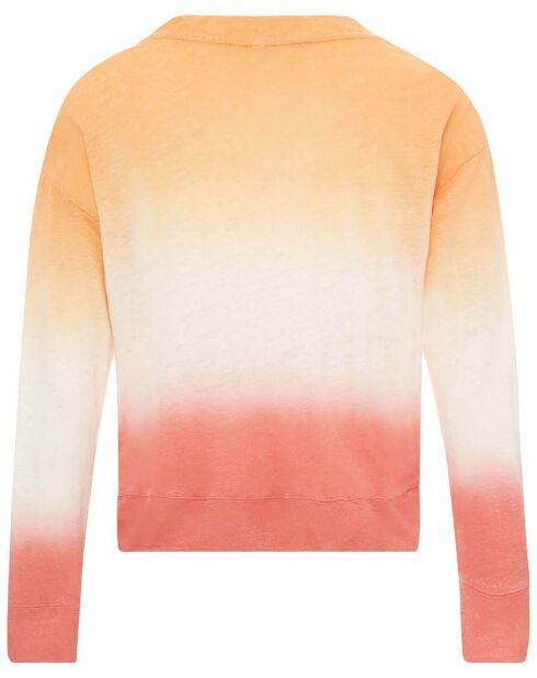 T-shirt Senia Tie & Dye Lin orange
