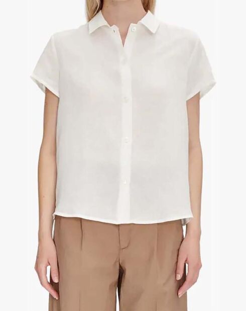 Chemise 100% Lin Marina blanc cassé