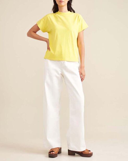 T-shirt Vogue jaune