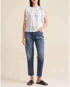 Top Agathe bleu