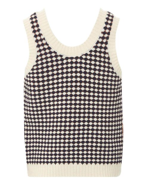 Top Maille Jacquard beige