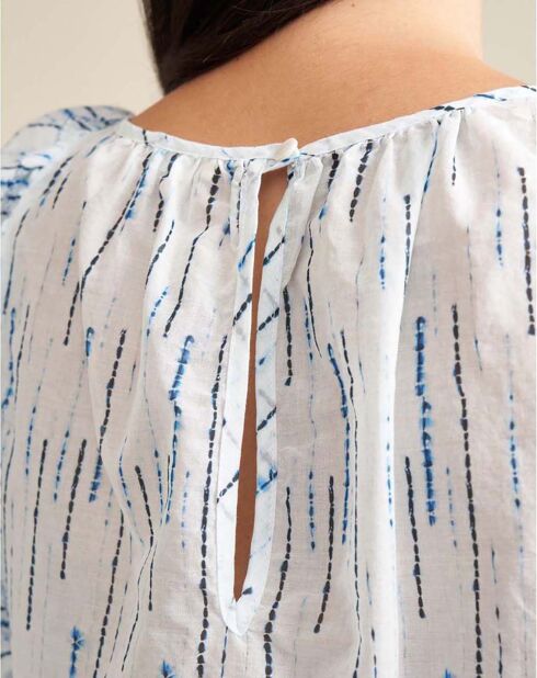 Top Agathe bleu