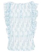 Top Agathe bleu
