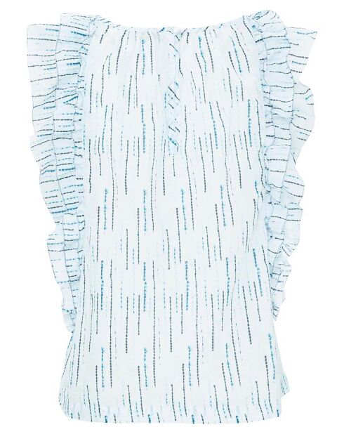 Top Agathe bleu