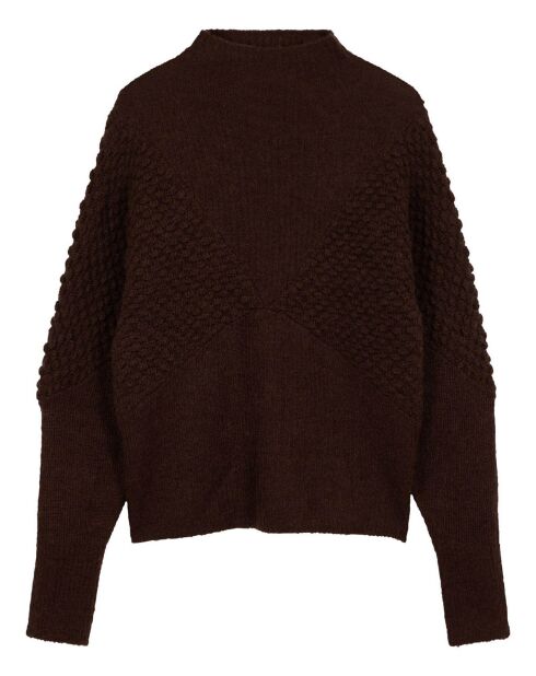 Pull Manitas Mohair marron