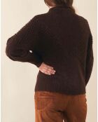 Pull Manitas Mohair marron