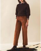 Pull Manitas Mohair marron