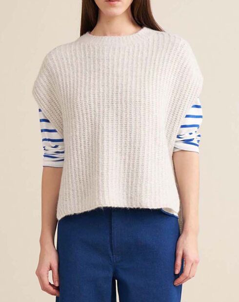 Pull Areg Laine Mérinos Extra Fine écru