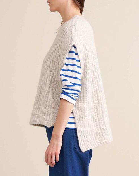 Pull Areg Laine Mérinos Extra Fine écru