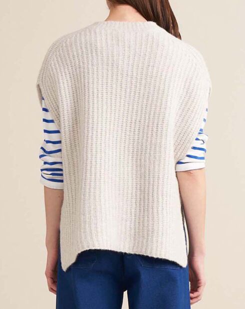 Pull Areg Laine Mérinos Extra Fine écru