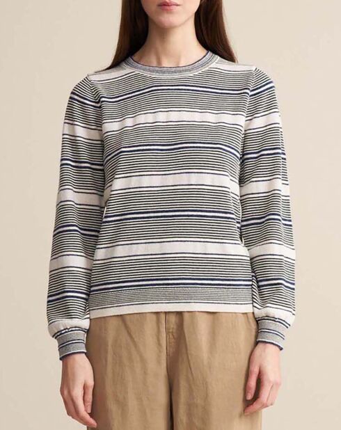 Pull Gopsy Rayures gris