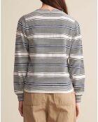 Pull Gopsy Rayures gris