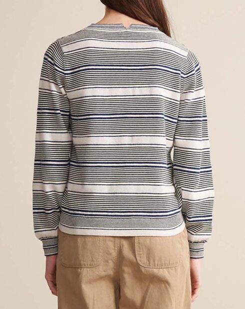 Pull Gopsy Rayures gris
