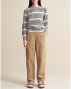 Pull Gopsy Rayures gris