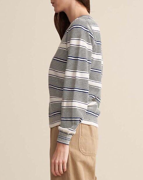 Pull Gopsy Rayures gris