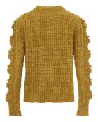 Pull Martina Mohair et Alpaga jaune moutarde