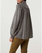 Blouse Cacao Check marron