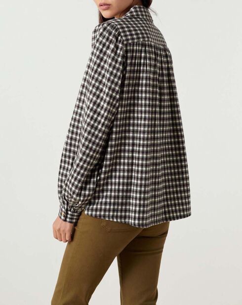 Blouse Cacao Check marron