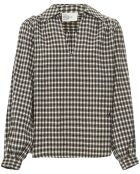 Blouse Cacao Check marron