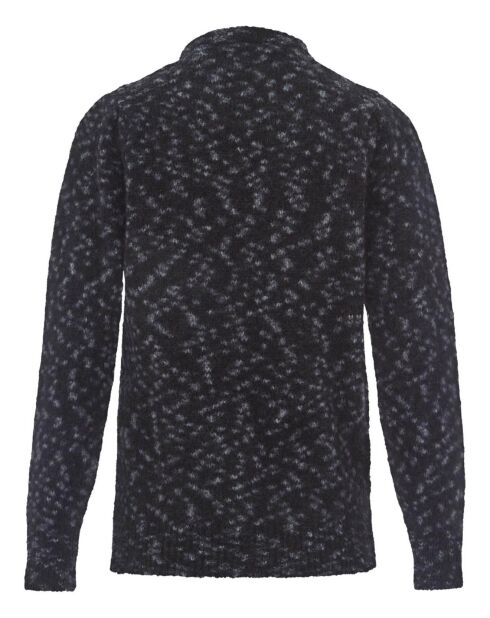 Pull Mat Léopard Kid Mohair et Mérinos gris anthracite