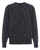 Maglione Kid Mohair e Merino Matt Leopard grigio antracite