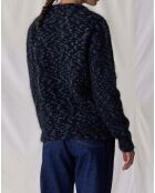 Maglione Kid Mohair e Merino Matt Leopard grigio antracite