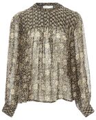Blouse Chagrin Lurex noire