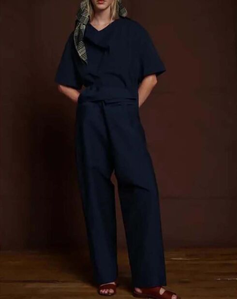 Blouse Achille bleu marine