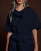 Blouse Achille bleu marine