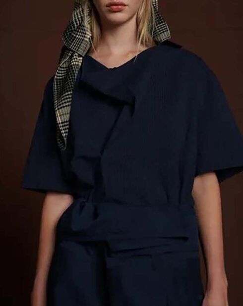 Blouse Achille bleu marine