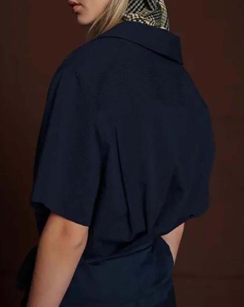 Blouse Achille bleu marine