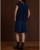 Blouse Annie Popeline de Coton bleu marine