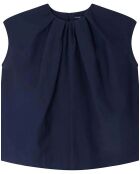 Blouse Annie Popeline de Coton bleu marine