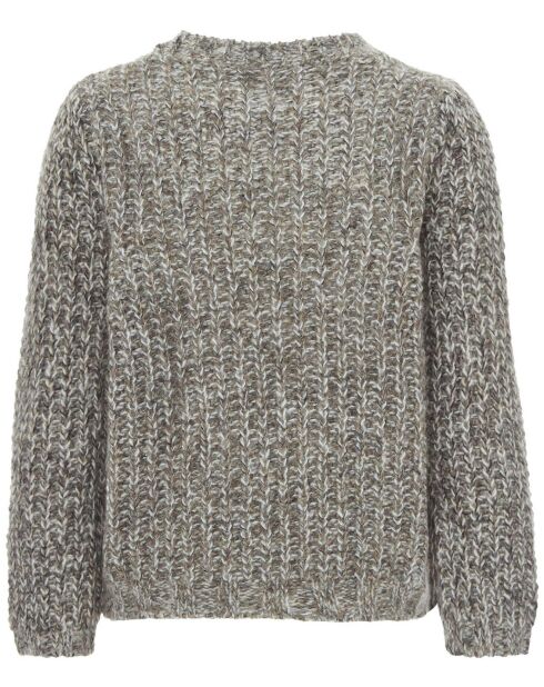 Grauer Pullover Mitzi Baby Alpaca