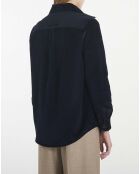 Sur-Chemise New Tania Denim bleu marine