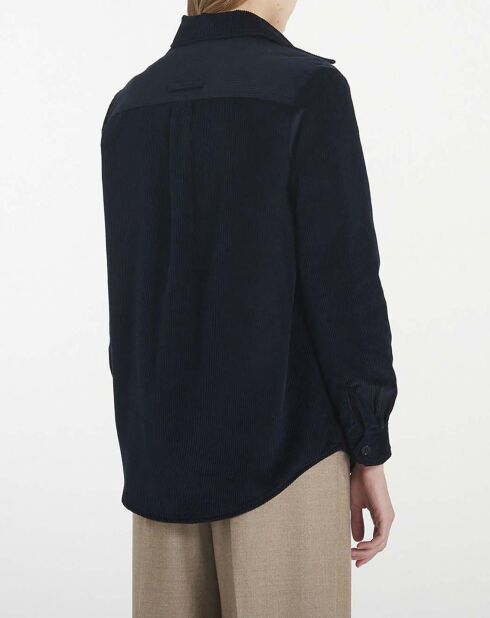 Sur-Chemise New Tania Denim bleu marine
