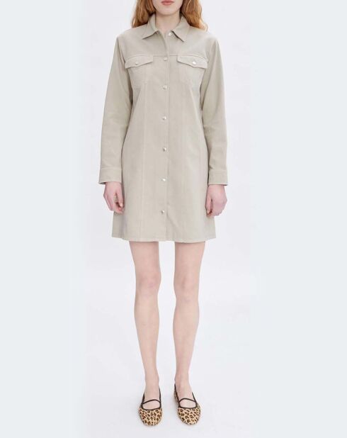 Robe Alpine Coton Bio et Recyclé taupe