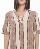 Robe Altamura Crêpe de Soie beige