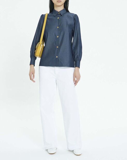 Chemise Donna bleu indigo