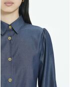 Chemise Donna bleu indigo