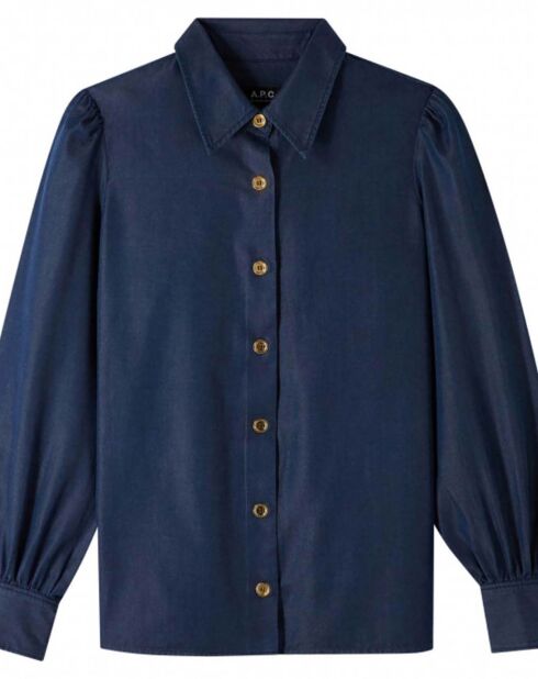 Chemise Donna bleu indigo