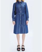 Indigoblaues Liane-Kleid