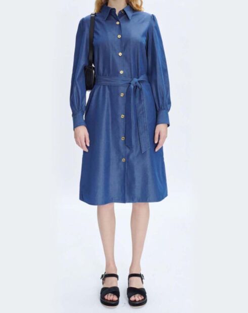 Robe Liane bleu indigo