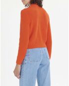 Orangefarbener Pullover Harmony