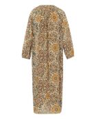 Robe 100% Soie Lela Imprimée beige