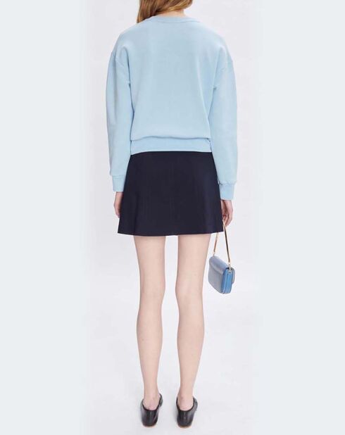 Sweat Anna Coton Bio bleu clair