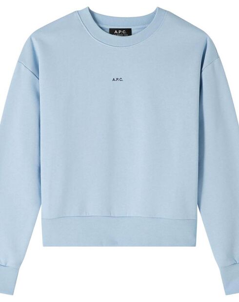 Sweat Anna Coton Bio bleu clair