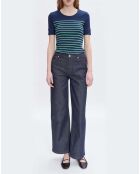T-shirt Alexandria Coton Bio bleu marine