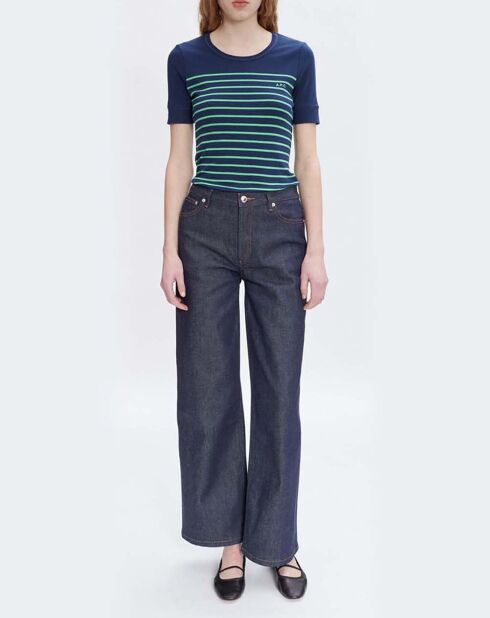 T-shirt Alexandria Coton Bio bleu marine
